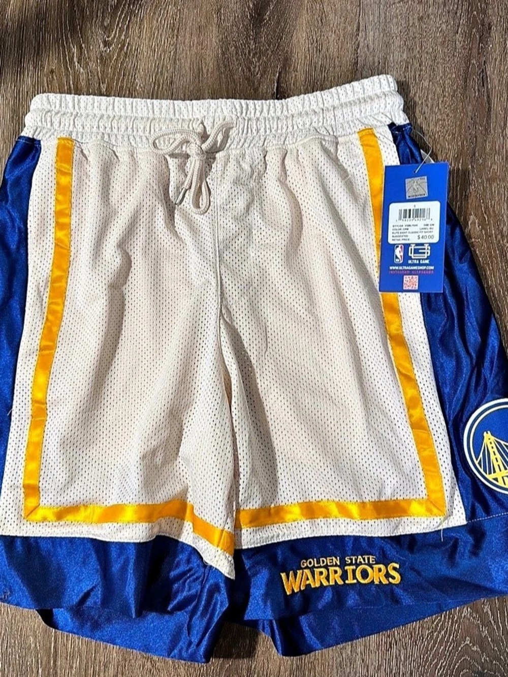 Ultra Game Golden State Warriors Elite Eight Classic Fit Short